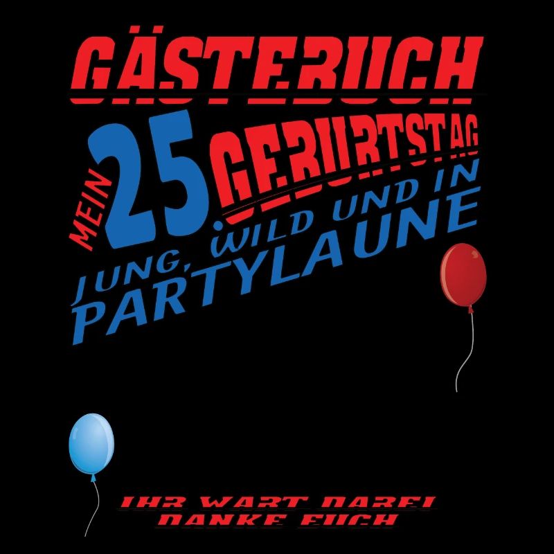 25. Geburtstag Frau & Mann Gästebuch