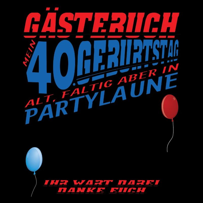 40. Geburtstag Frau & Mann Gästebuch