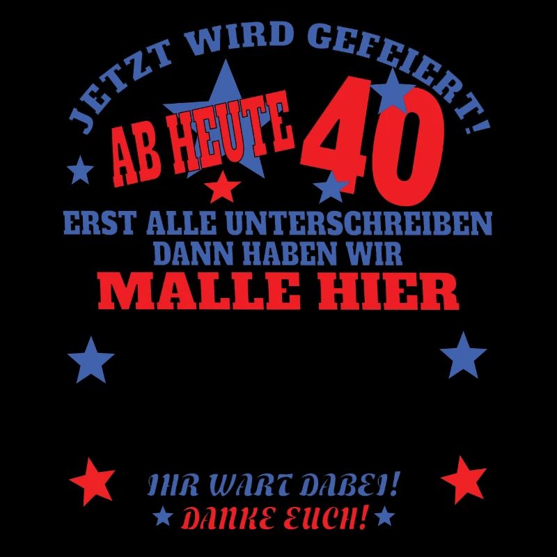 40. Geburtstag Frau & Mann Gästebuch