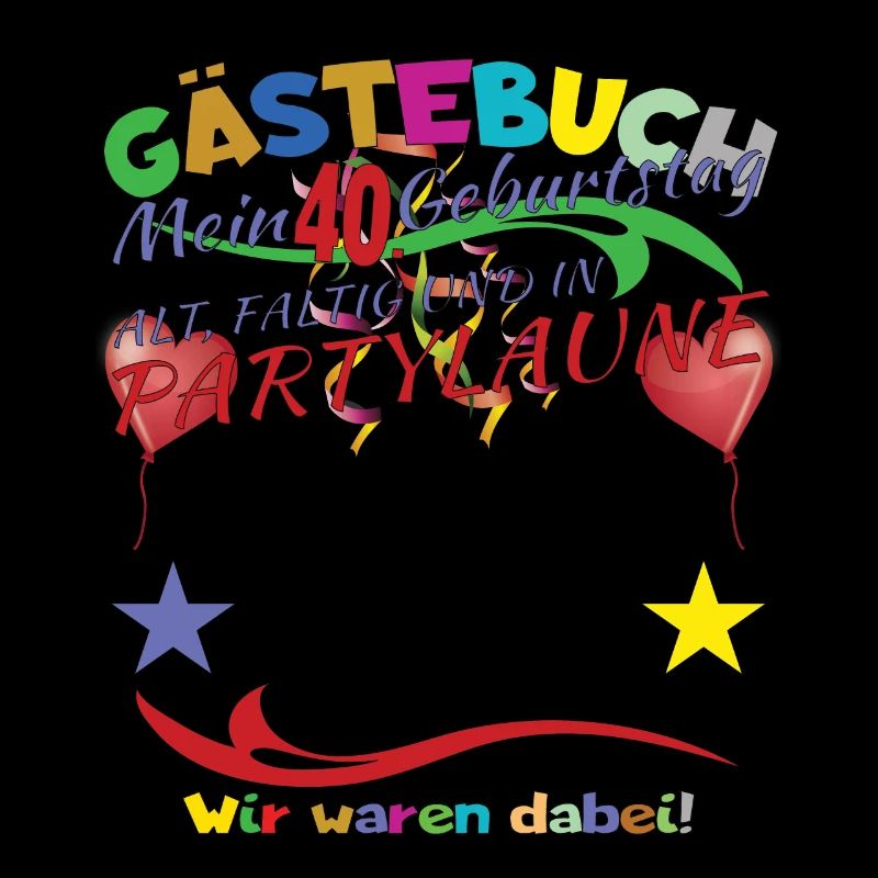 40. Geburtstag Frau & Mann Gästebuch