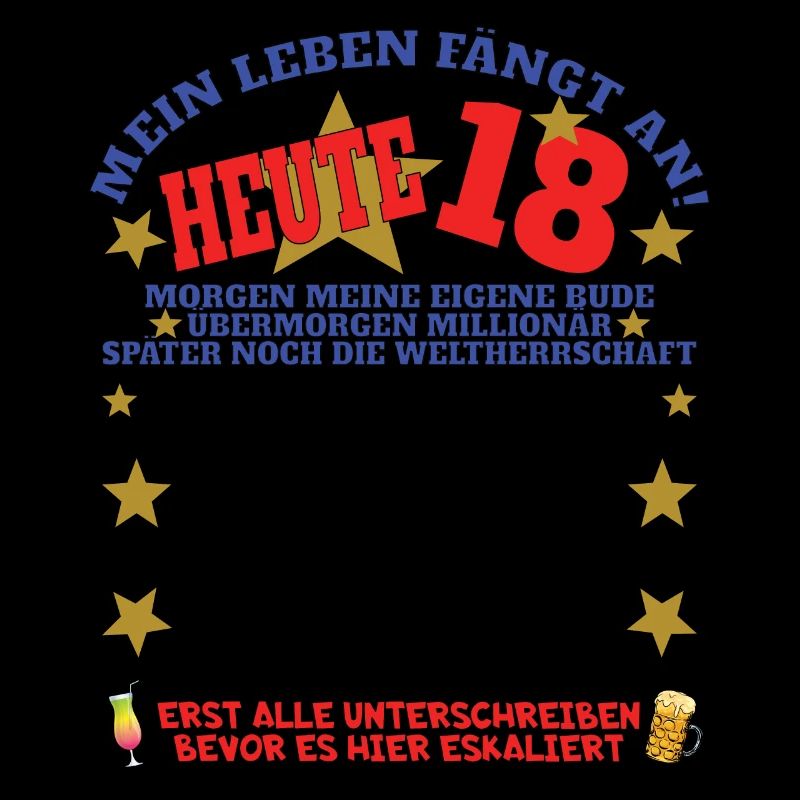 18. Geburtstag Mädchen & Junge Gästebuch