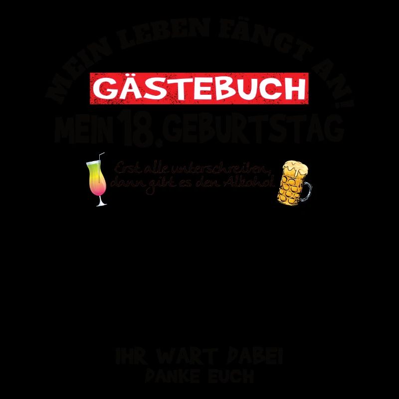18. Geburtstag Mädchen & Junge Gästebuch