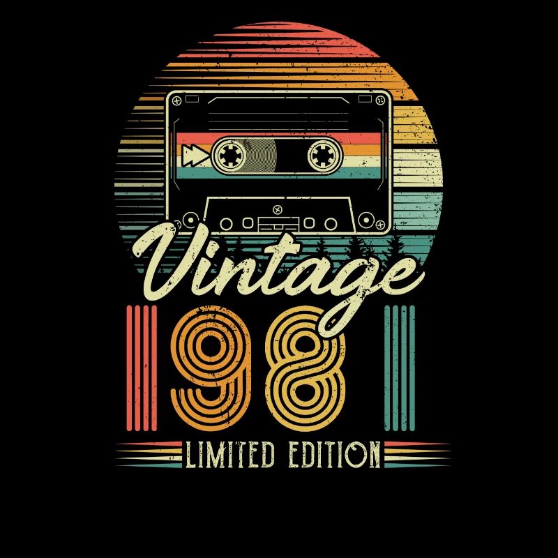 1981 Birthday Born In 1981 Retro Vintage