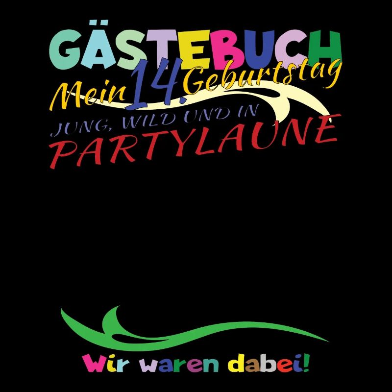 14. Geburtstag Mädchen & Junge Gästebuch