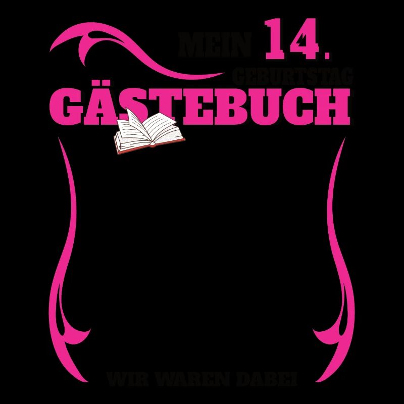 14. Geburtstag Mädchen & Junge Gästebuch