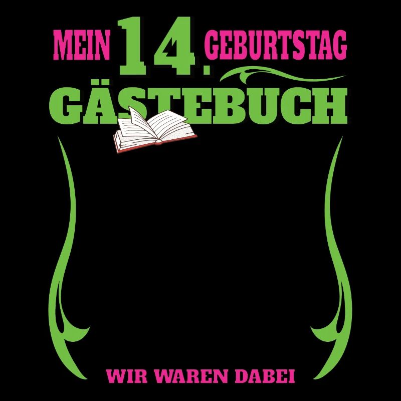 14. Geburtstag Mädchen & Junge Gästebuch
