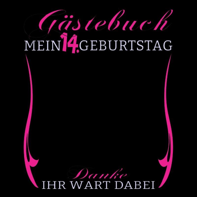 14. Geburtstag Mädchen & Junge Gästebuch