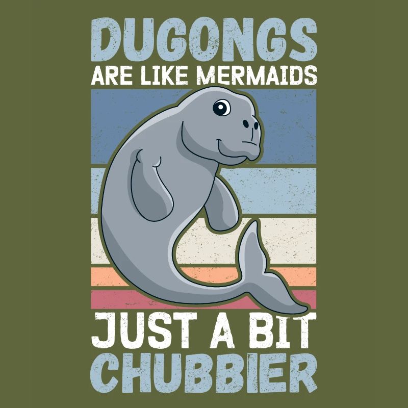 Dugong Pig Forktail Manatee Gift