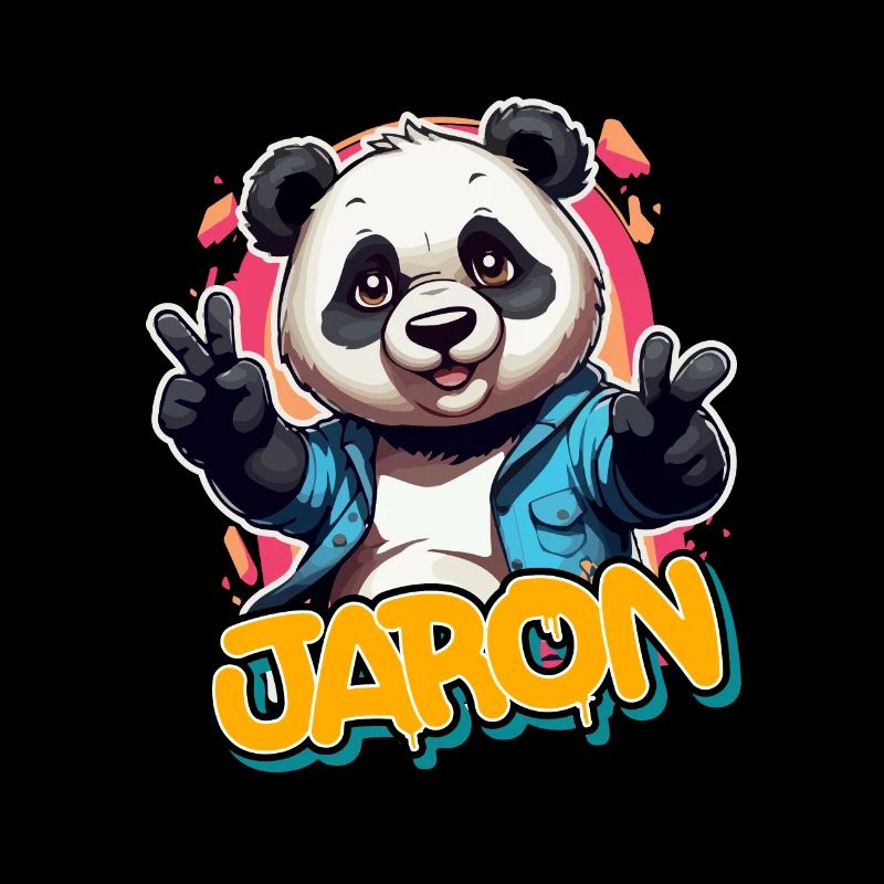 JARON - Beau nom de garçon avec Panda cool
