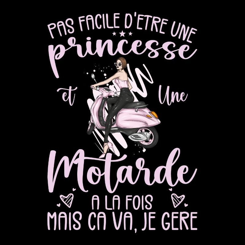 Princess And Biker At The Same Time Motorcycle Gift Idea