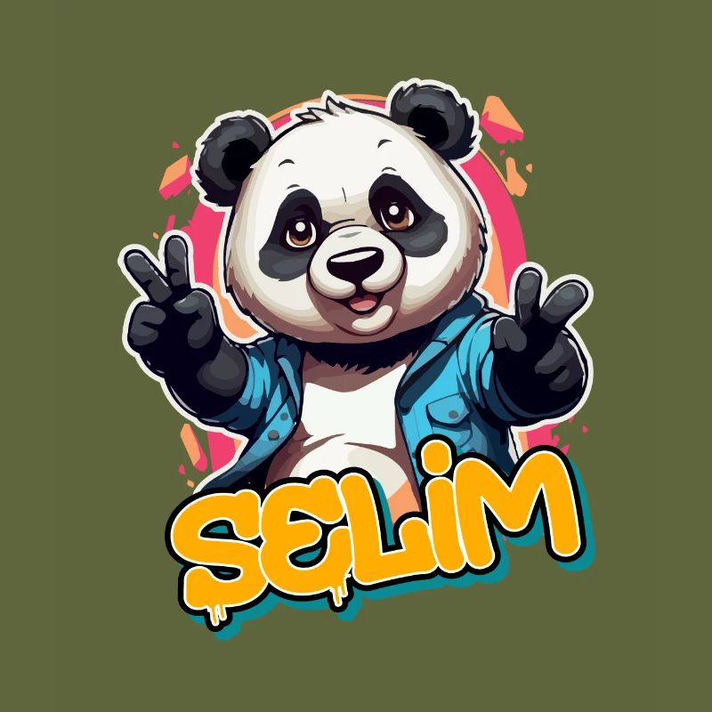 SELIM - Schöner Jungen Name mit coolem Panda