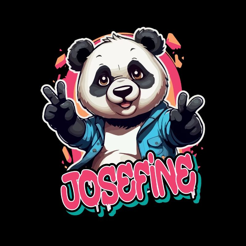 JOSEFINE - Schöner Mädchen Name mit coolem Panda