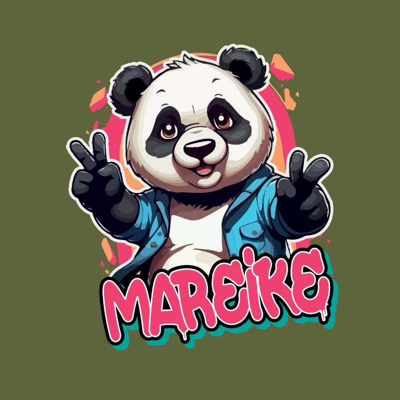 MAREIKE - Schöner Mädchen Name mit coolem Panda