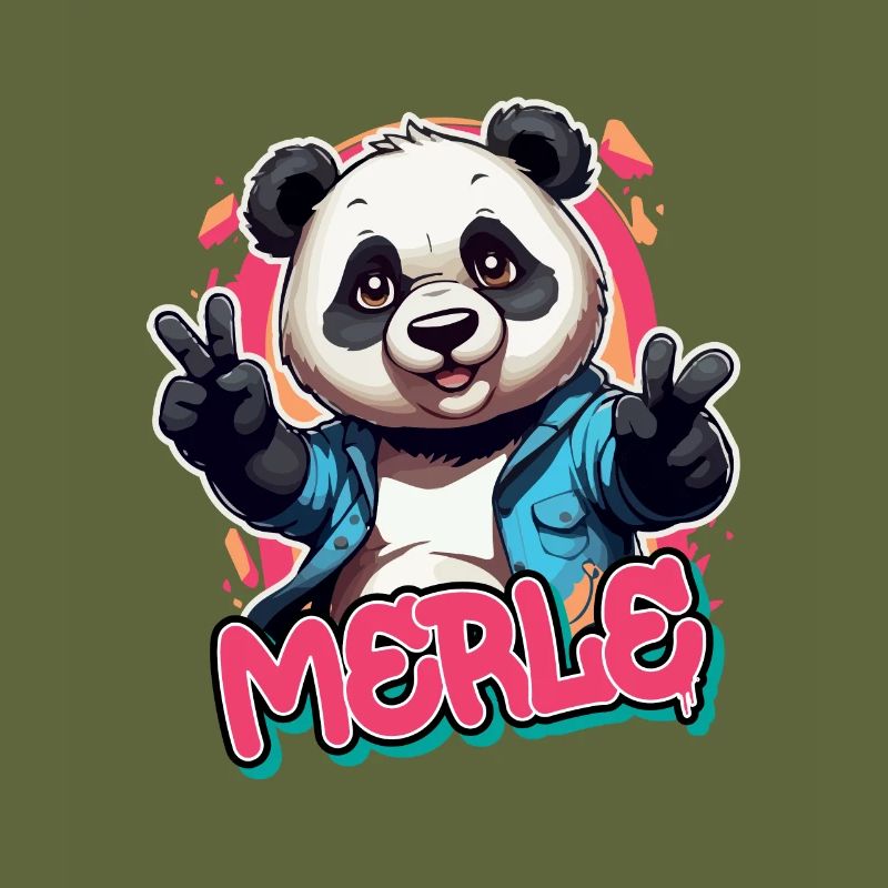 MERLE - Schöner Mädchen Name mit coolem Panda