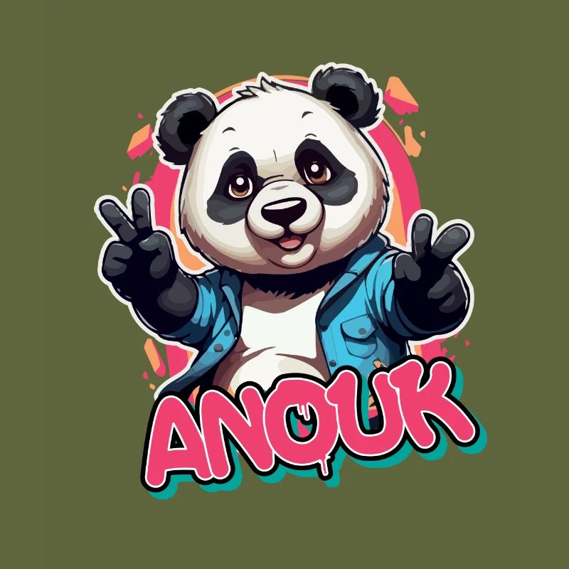ANOUK - Schöner Mädchen Name mit coolem Panda