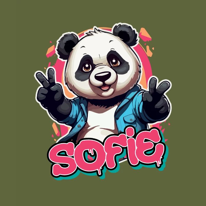 SOFIE - Schöner Mädchen Name mit coolem Panda