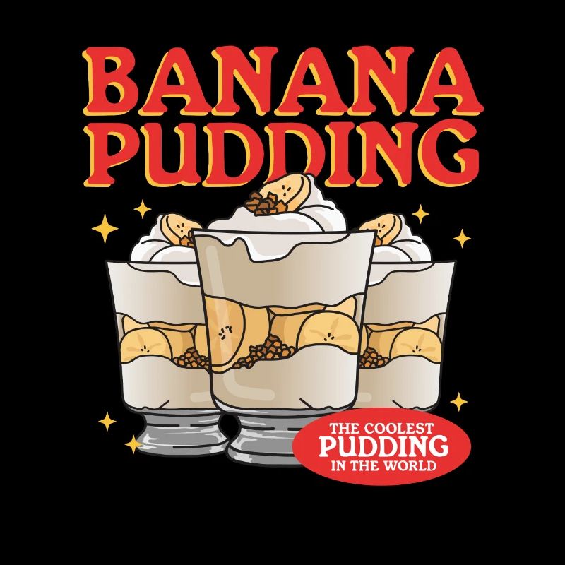 Bananenpudding Bananen-Pudding Geschenk