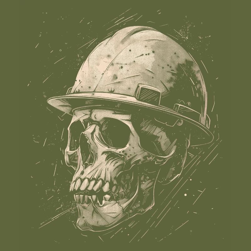 Skull Construction Worker