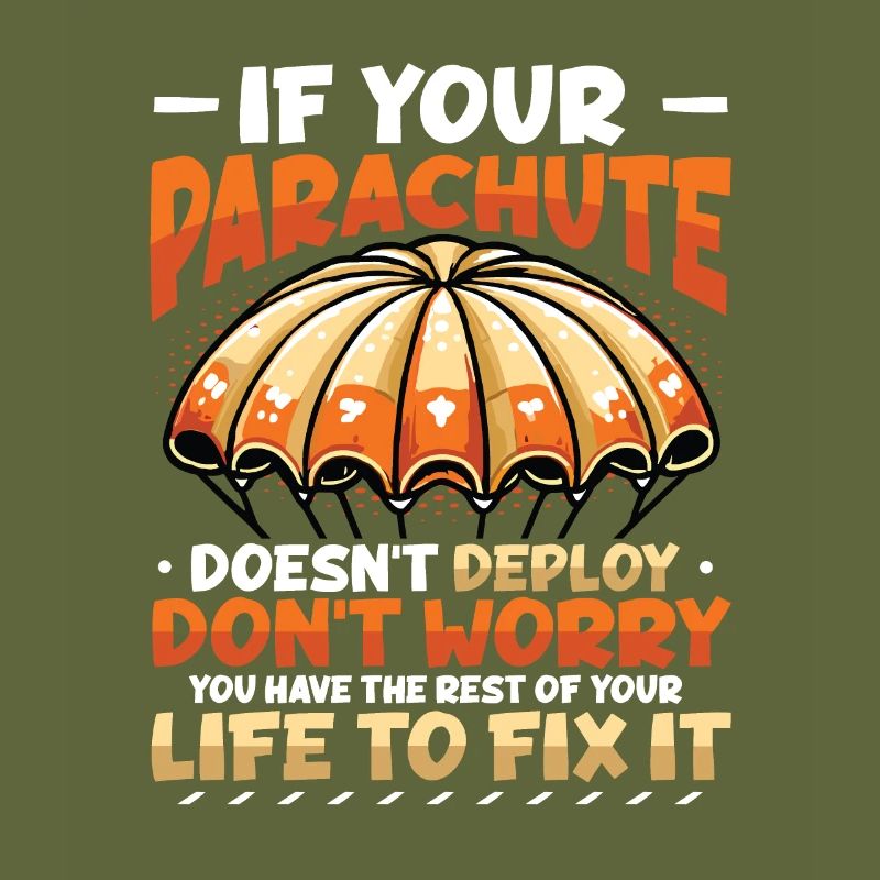 Funny skydiver