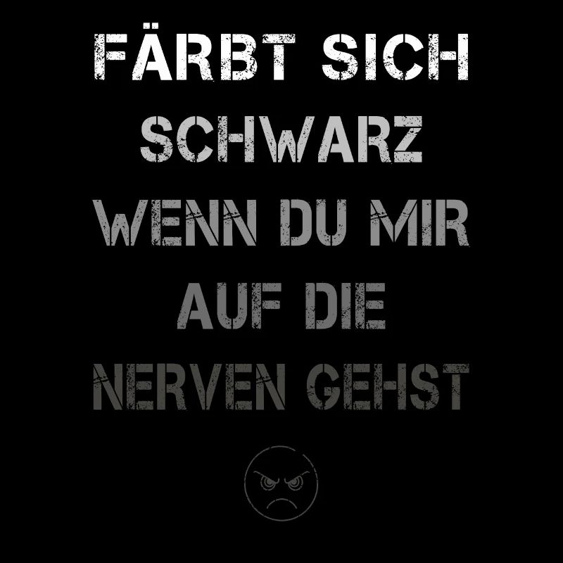 Färbt sich schwarz