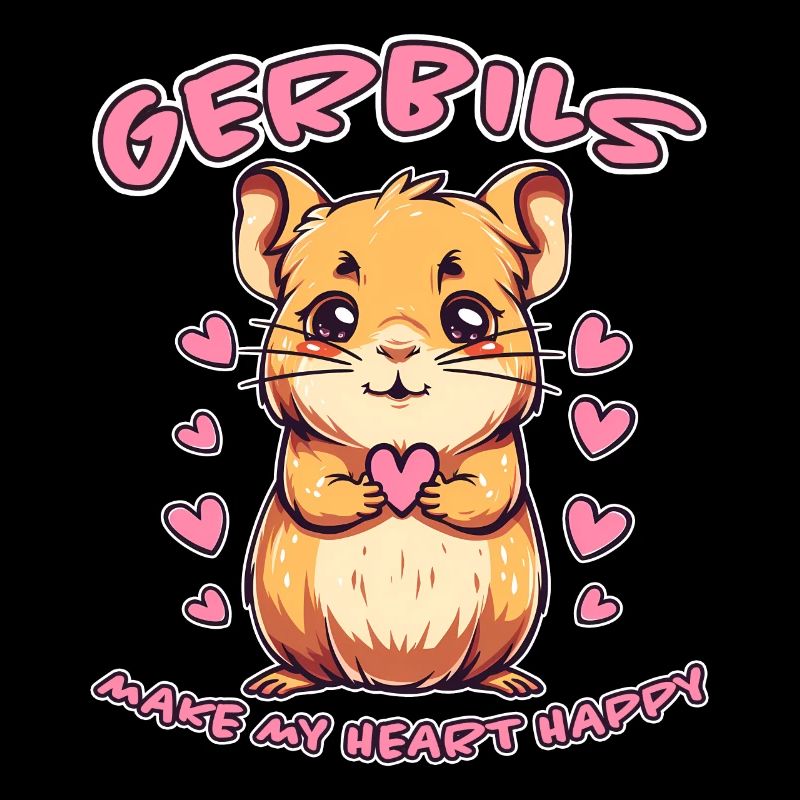 Gerbille disant rat de course drôle gerbille cadeau