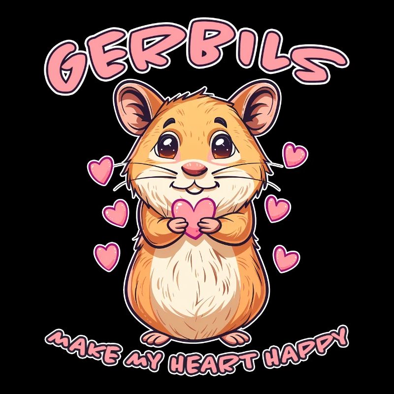 Gerbille disant rat de course drôle gerbille cadeau