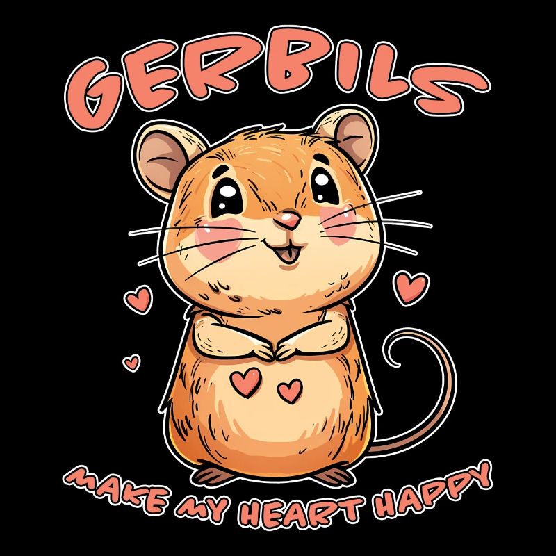 Gerbille disant rat de course drôle gerbille cadeau