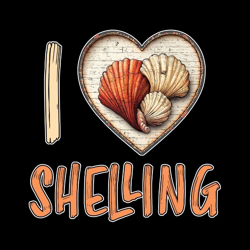 I Love Shelling Shells Shell Collector Gift