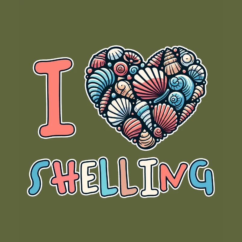 I Love Shelling Shells Shell Collector Gift