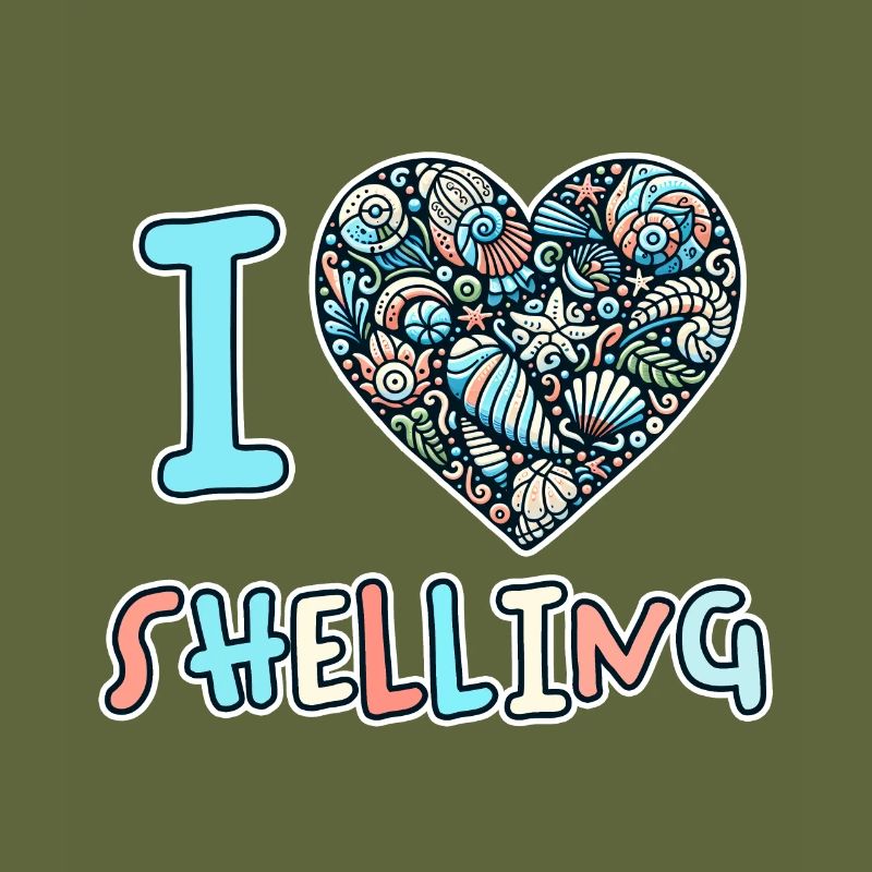 I Love Shelling Shells Shell Collector Gift