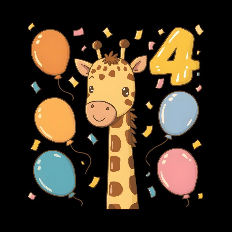 4. Geburtstag Giraffe Kindergeburtstag