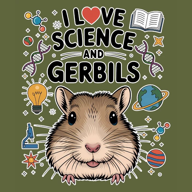 Gerbil Science Student Fun Gerbil Gift
