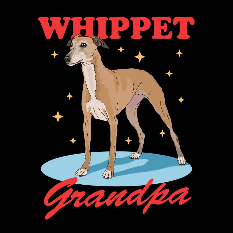 Whippet Grandpa English Greyhound Gift