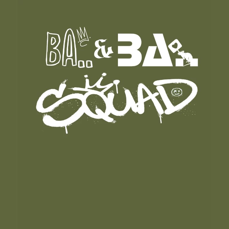 Ba Ba Squad Graffiti Design Wall Art
