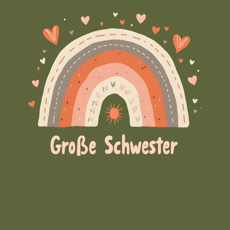 Große Schwester Regenbogen Boho