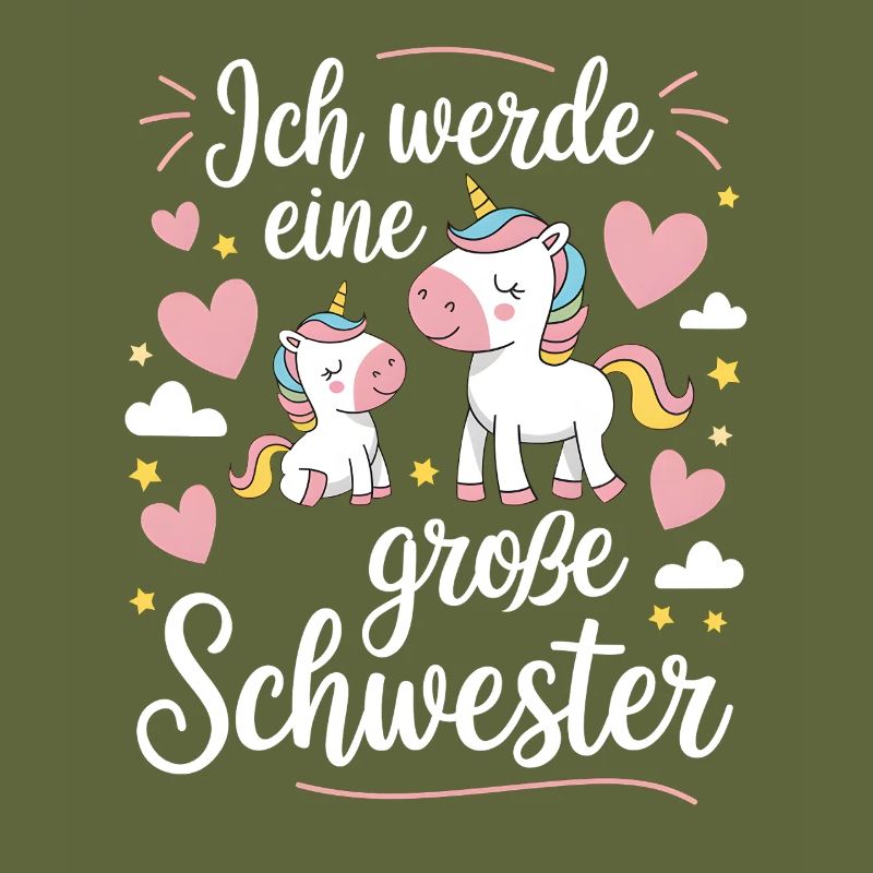 Ich werde eine große Schwester Einhorn