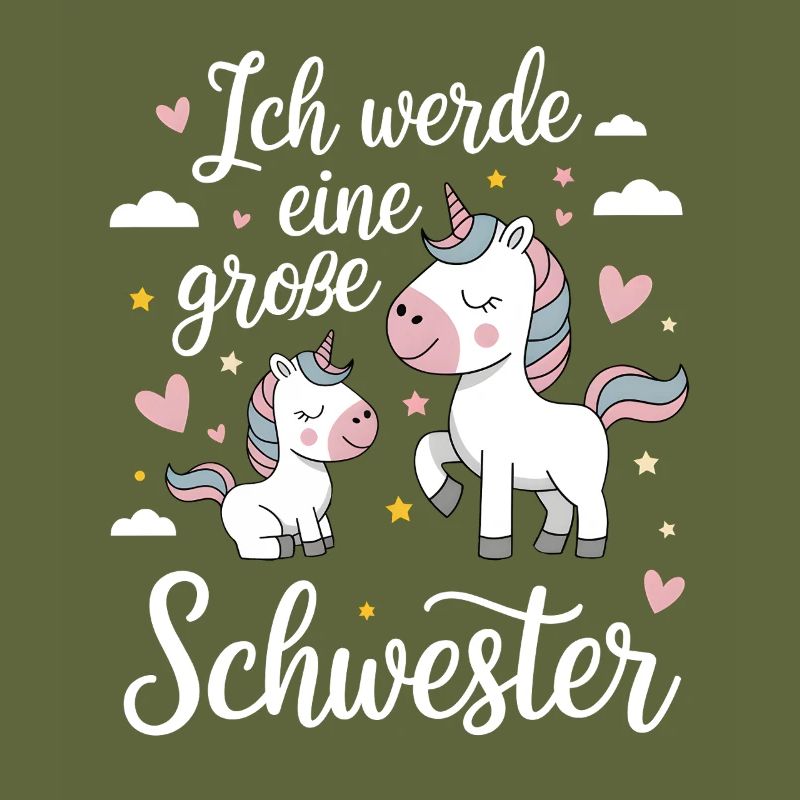 Ich werde eine große Schwester Einhorn