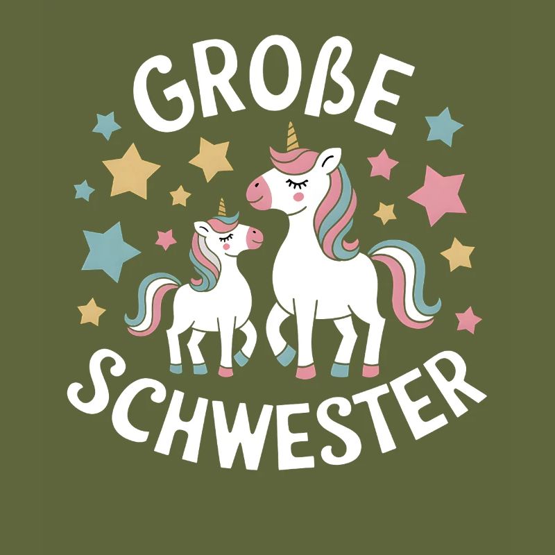 Ich werde eine große Schwester Einhorn