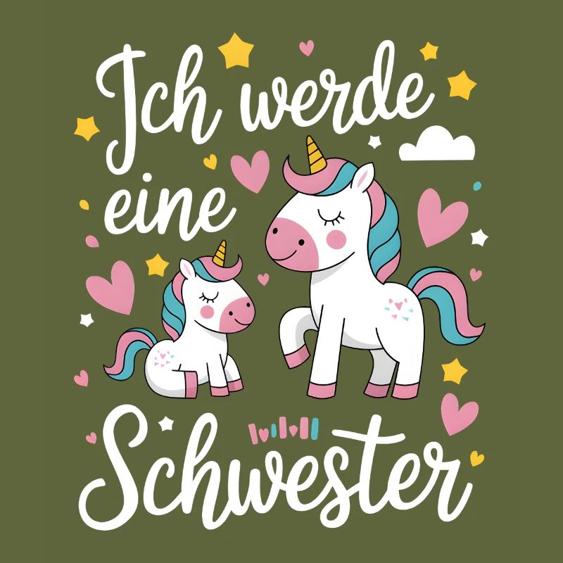 Ich werde eine große Schwester Einhorn