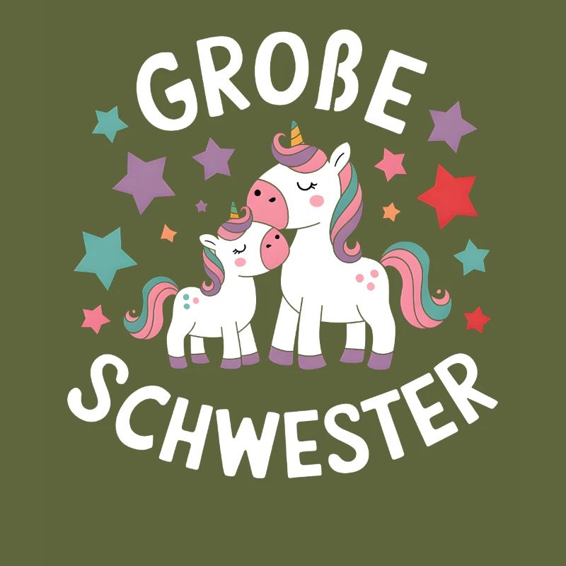 Ich werde eine große Schwester Einhorn