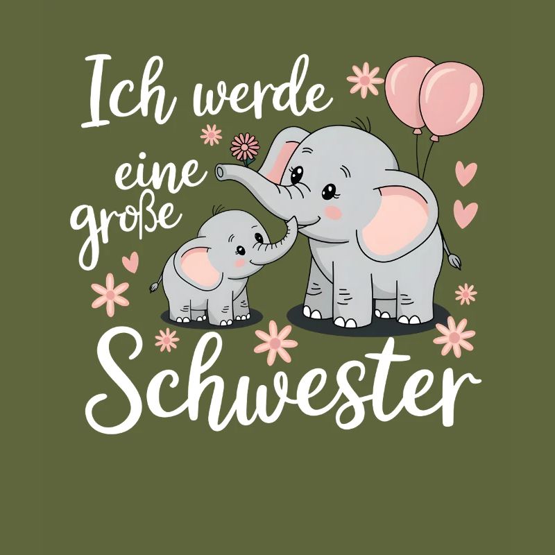 Ich werde eine große Schwester Elefant