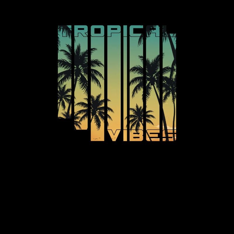 Tropical Vibes Gradient Palmen