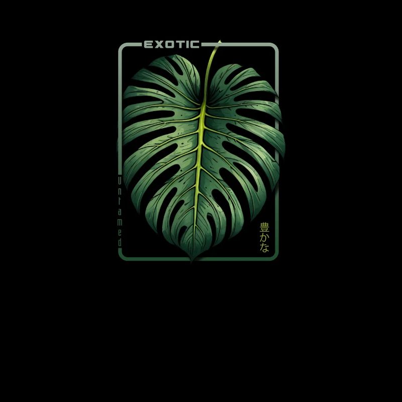 Exotic Abundance Monstera Leaf
