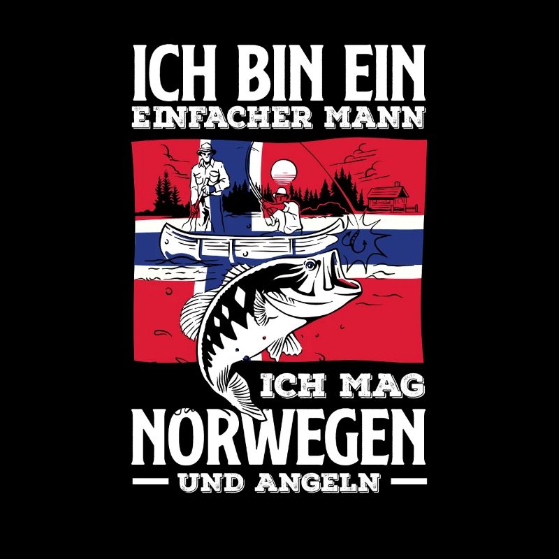 Norvège Pêche Dire Drôle Design
