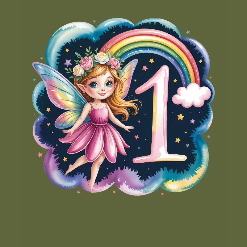 1. Geburtstag Elfe Fee Mädchen Geburtstagsshirt