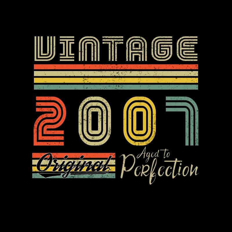 2007 Vintage Born 2007 Vintage Geburtstagsgeschenk