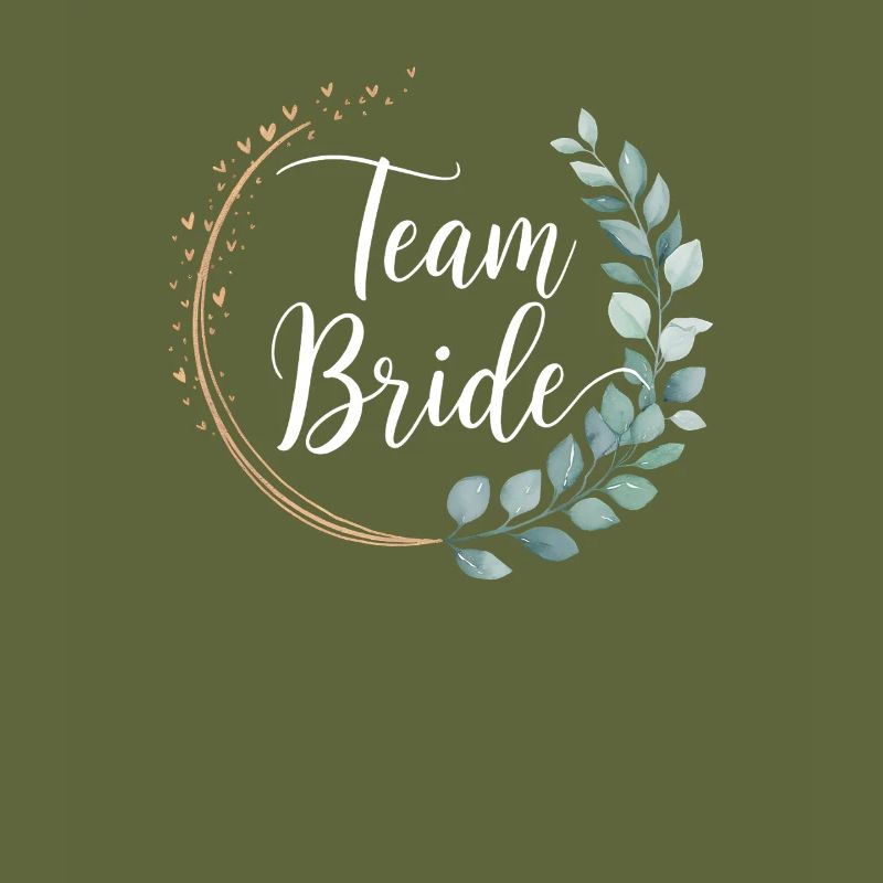 Team Bride Bridesmaids Eucalyptus Bachelor Party Wedding