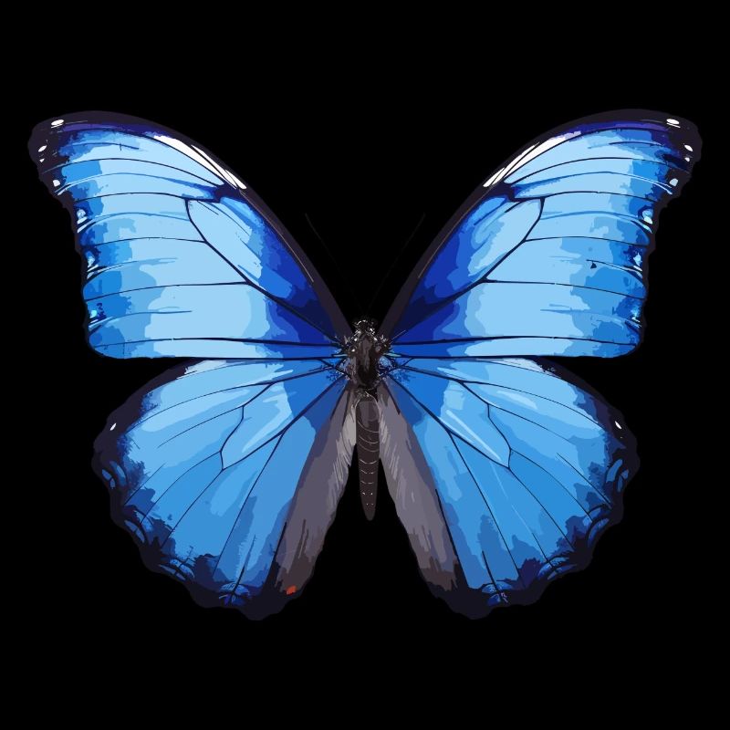 Blauer Morpho-Schmetterling