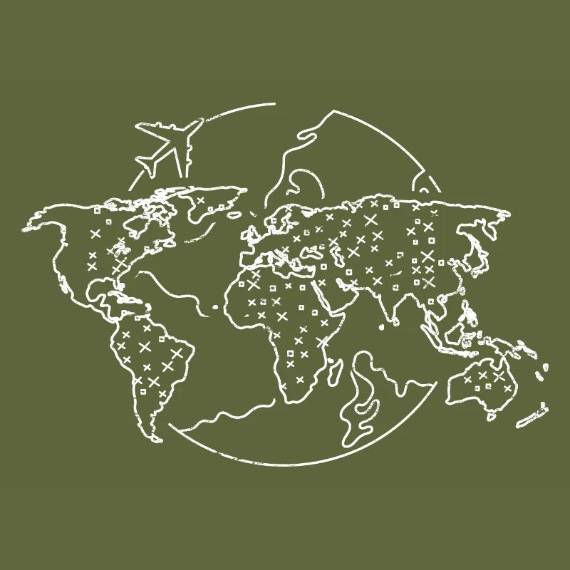 Globe Map Gift International World Map