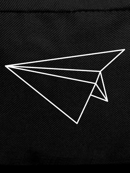 Paper Airplane Geometric Line